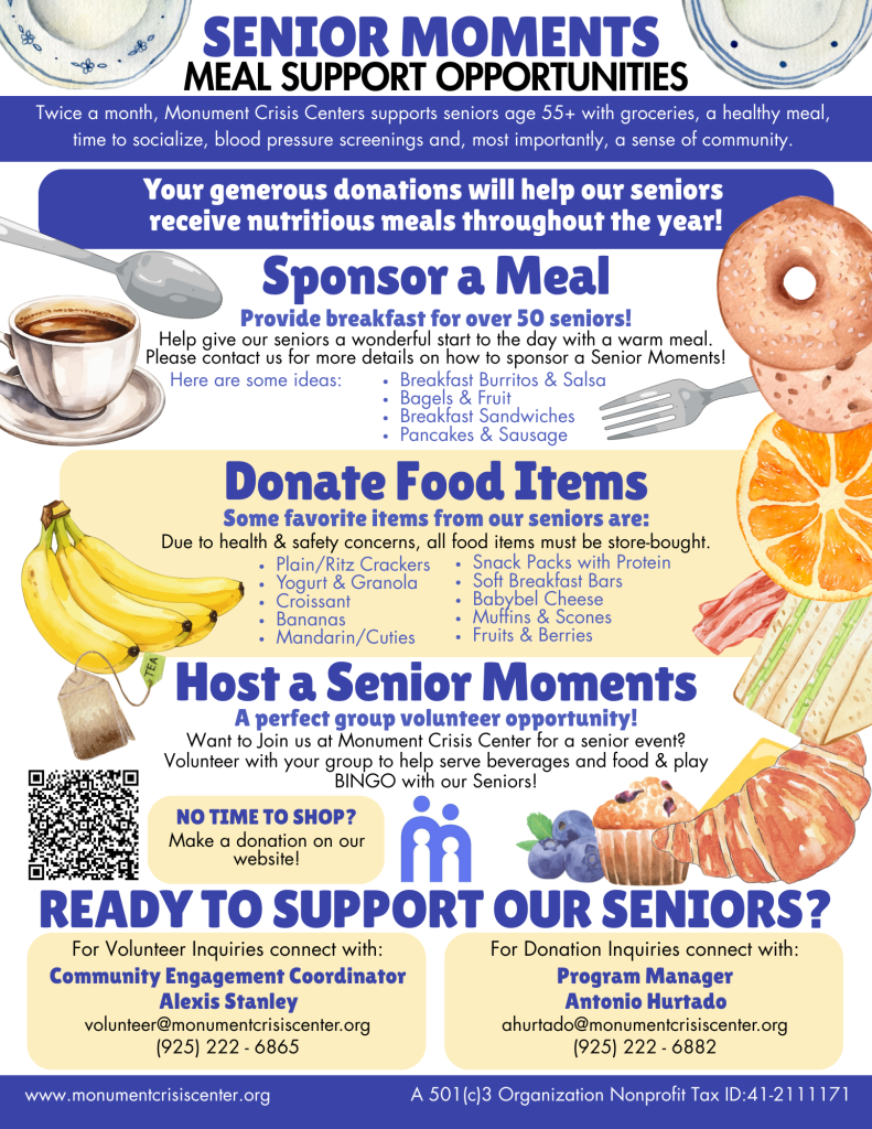 MCC Senior Moments Food2 Folleto para comida