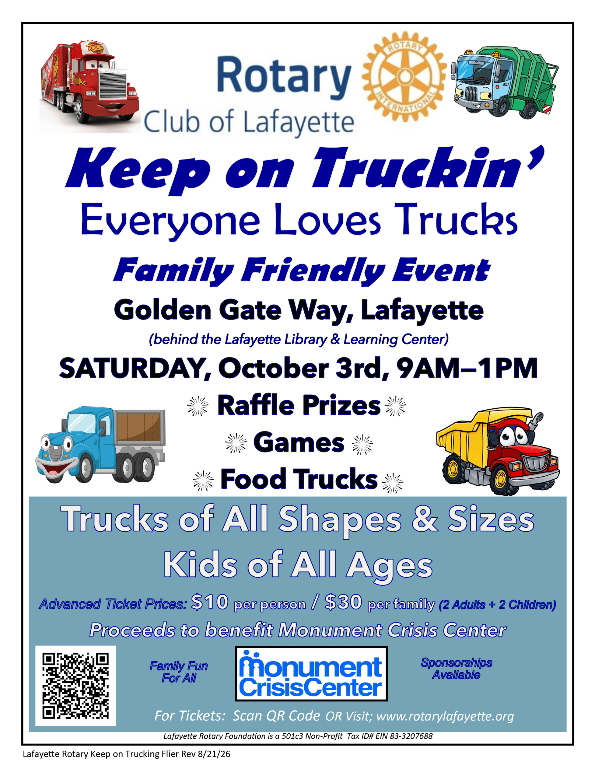 Rotary Keep on Truckin 2026 Flyer (8-24-26)